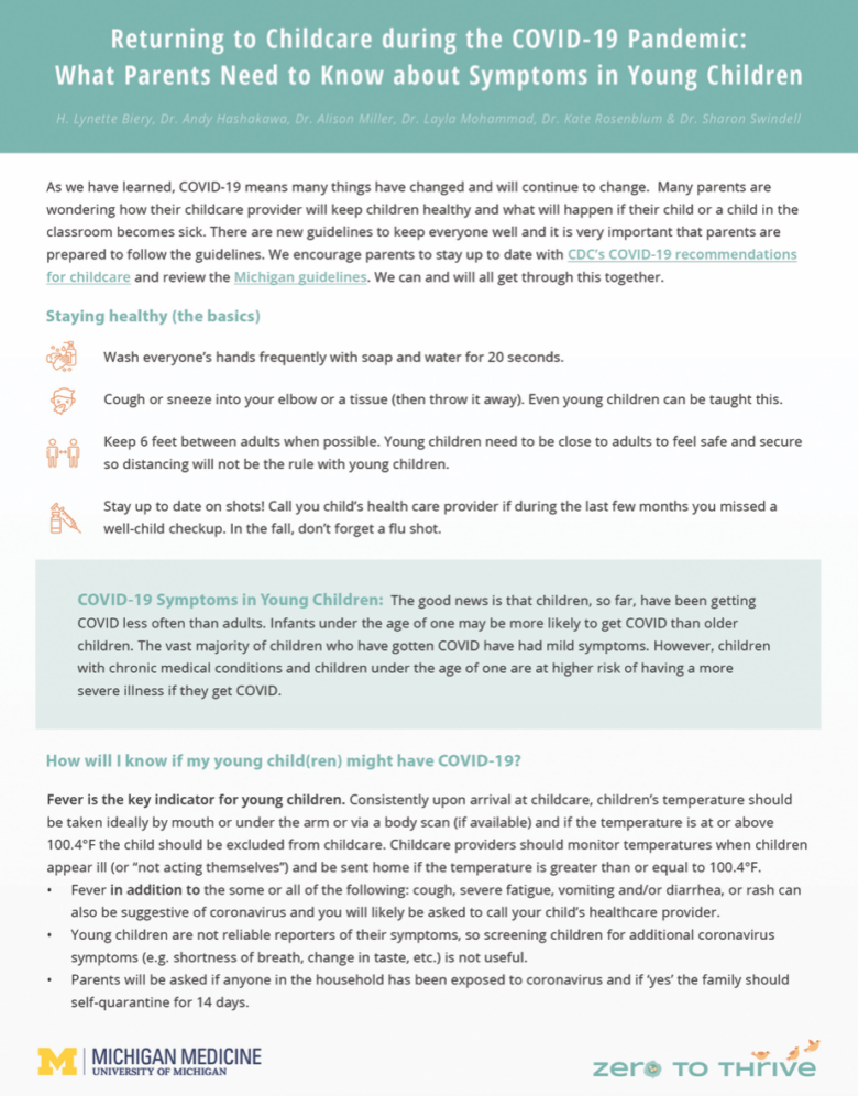 Guides & Tip Sheets - Zero to Thrive