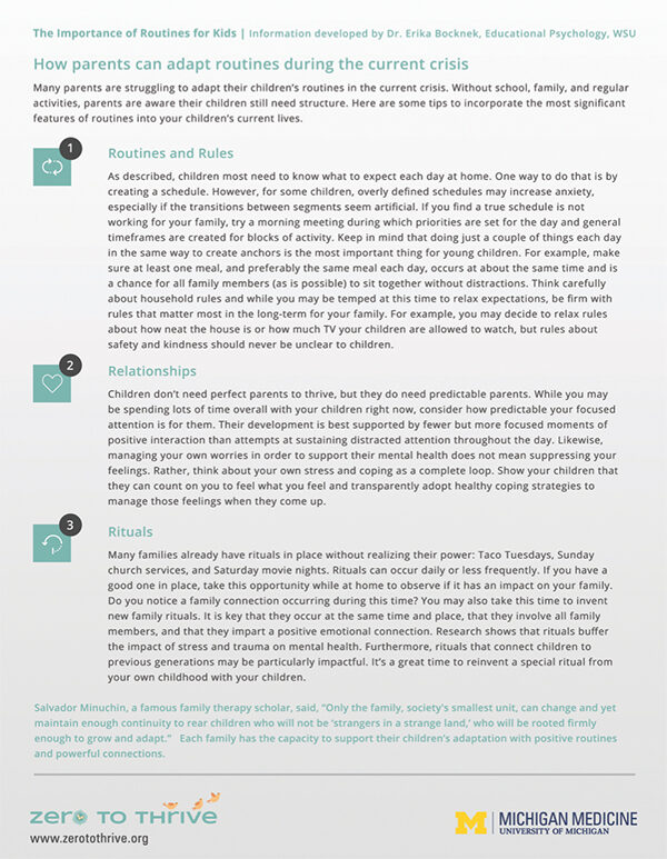 Guides & Tip Sheets - Zero to Thrive